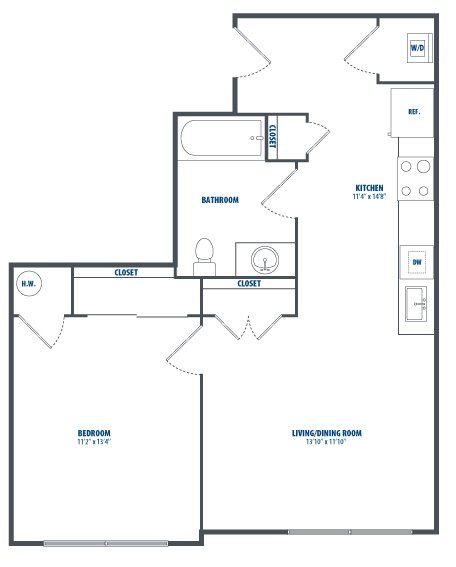 floorplan image for Unit 206