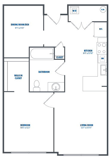 floorplan image for Unit 208