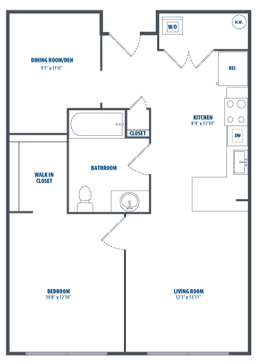 floorplan image for Unit 210