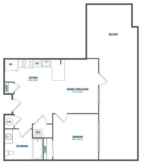 floorplan image for Unit 402