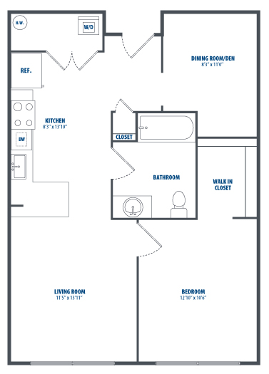 floorplan image for Unit 412