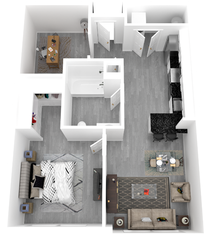 floorplan image for Unit 208